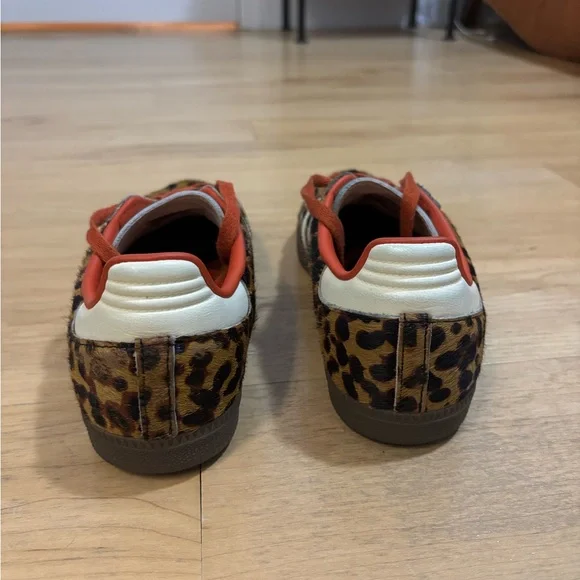 Adidas Originals OG Samba Cheetah Print Sneakers with Red Highlights women’s 8.5 - Picture 4 of 7